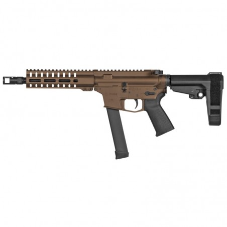 CMMG MkGs Banshee, Semi-automatic Pistol, 9MM, 8" Barrel, Aluminum Frame, Midnight Bronze Cerakote, CMMG RipBrace, 33Rd, 1 Maga