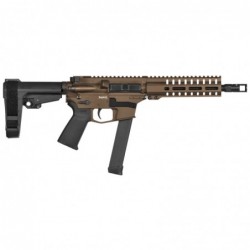 View 2 - CMMG MkGs Banshee, Semi-automatic Pistol, 9MM, 8" Barrel, Aluminum Frame, Midnight Bronze Cerakote, CMMG RipBrace, 33Rd, 1 Maga