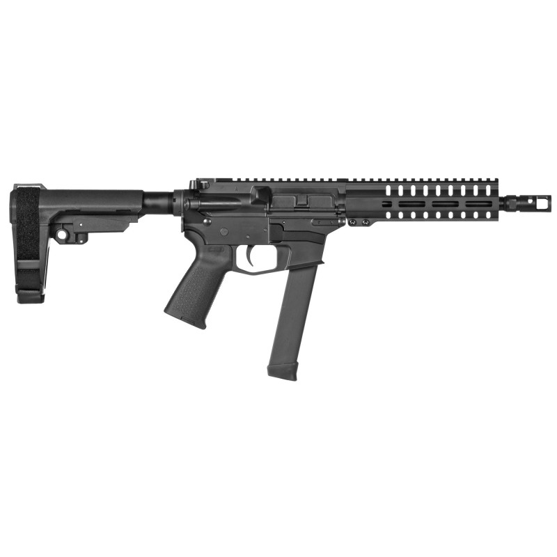 CMMG Banshee 200, Semi-automatic Pistol, 9MM, 8" Barrel, 1:10 Twist, Aluminum Frame, Black Finish, 33Rd Glock Magazine, CMMG Ri