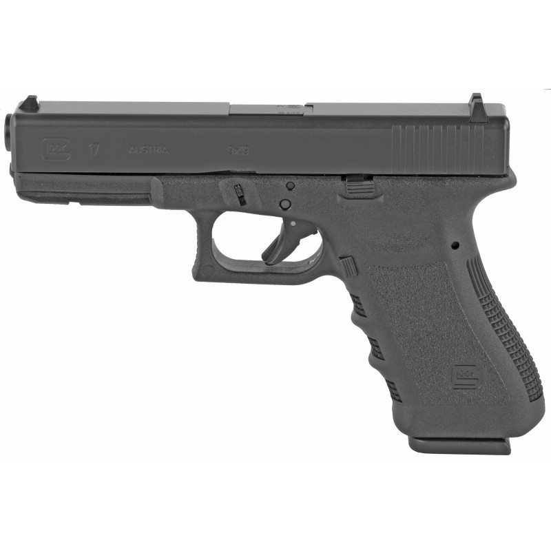 Glock 17 Semi-automatic Safe Action Full 9MM 4.49" Black 17Rd 2 Mags