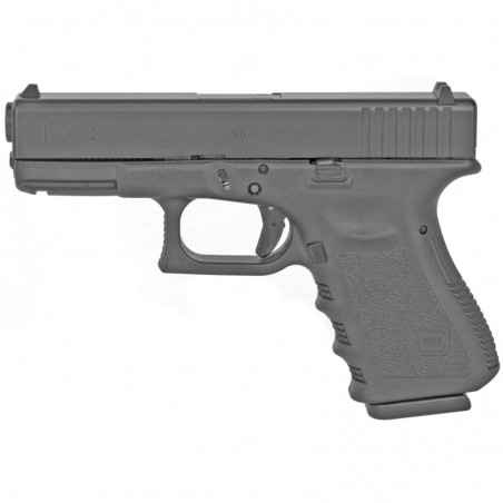 Glock 23 Semi-automatic Striker Fired Compact 40 S&W 4.02" Black 10Rd 2 Mags Fixed Sights PI2350201 Polymer Matte