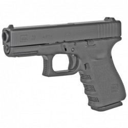 View 3 - Glock 23 Semi-automatic Striker Fired Compact 40 S&W 4.02" Black 10Rd 2 Mags Fixed Sights PI2350201 Polymer Matte