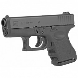 View 3 - Glock 27 Semi-automatic Striker Fired Sub-Compact 40 S&W 3.43" Black 9Rd 2 Mags Fixed Sights PI2750201 Polymer Matte