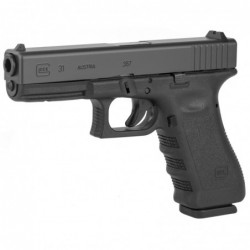 View 3 - Glock 31 Semi-automatic Striker Fired Full Size 357 Sig 4.49" Black 10Rd 2 Mags Fixed Sights PI3150201 Polymer Matte