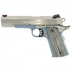 Colt's Manufacturing Competition Titanium, Semi-automatic Pistol, 45 ACP, 5" Barrel, Steel Frame, Blue Titanium Finish, G10 Che