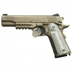 View 1 - Colt's Manufacturing Government CQB 1911, Full Size, 45ACP, 5" National Match Barrel, Steel Frame, Flat Dark Earth Cerakote Fin