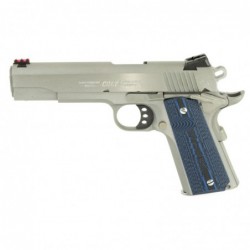 Colt's Manufacturing Competition SS, Series 70, Semi-automatic, 9MM, 5" Barrel, Steel Frame, Stainless Finish, G10 Checkered Bl