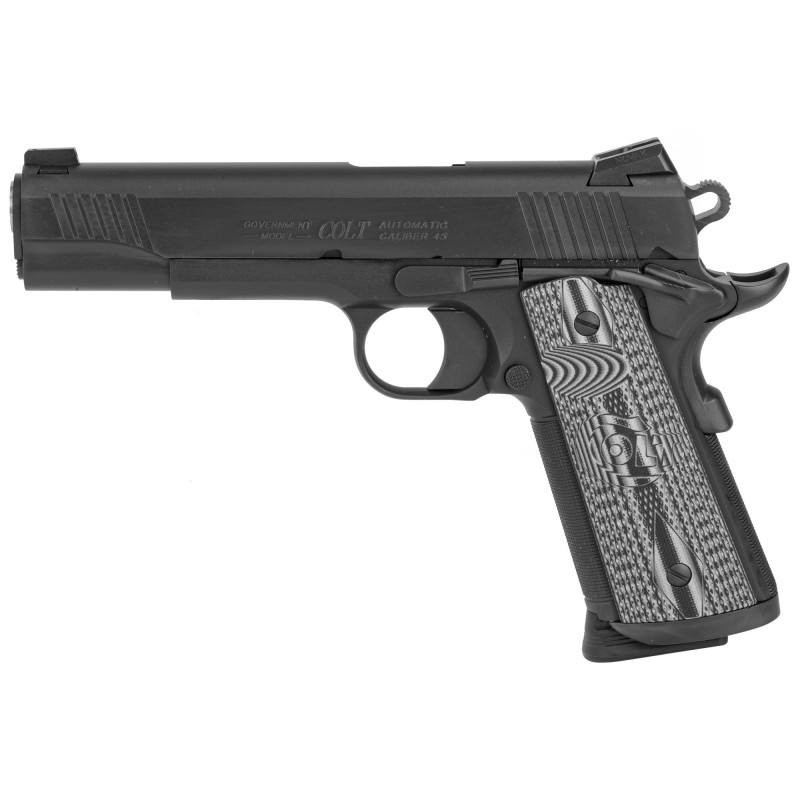 Colt's Manufacturing Combat Unit Government Model, Semi-automatic, 45 ACP, 5" Barrel, Steel Frame, Black Finish, 8Rd, 1 Magazin
