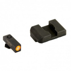View 2 - AmeriGlo Hackathorn, Sight, For Glock 43 and 43, Front/Rear, Green Tritium Orange Outline Front, Black Serrated Rear GL-436