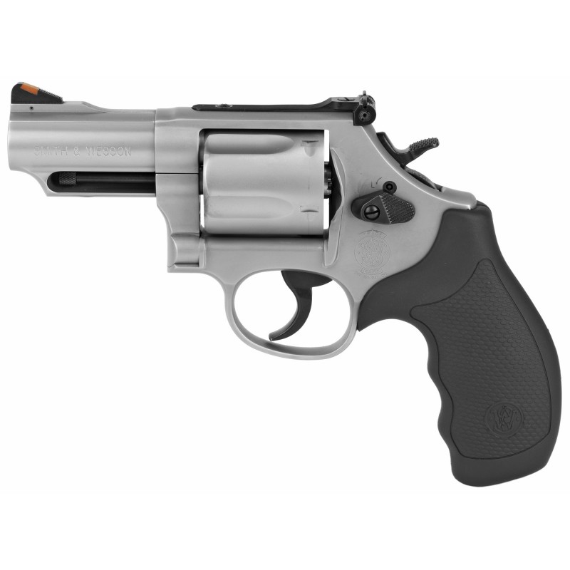 Smith & Wesson 69 Combat Magnum Revolver Double Action Medium Frame 44 Magnum 2.75" Silver Rubber 5Rd Adjustable Sights 10064 S