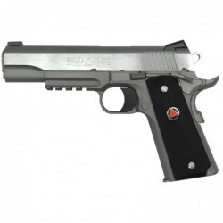 Colt's Manufacturing Delta Elite Rail, Semi-automatic Pistol, 10MM, 5" Barrel, Steel Frame, Stainless Finish, Composite Grips w
