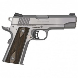 View 2 - Colt's Manufacturing Combat Commander, Semi-automatic, 45 ACP, 4.25" Barrel, Steel Frame, Stainless Finish, 8Rd, White Dot Carr