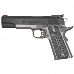 Colt's Manufacturing Gold Cup Lite, Semi-automatic, 1911, Full Size, 38 Super, 5" Barrel, Stainless Steel Frame, Two-tone Finis