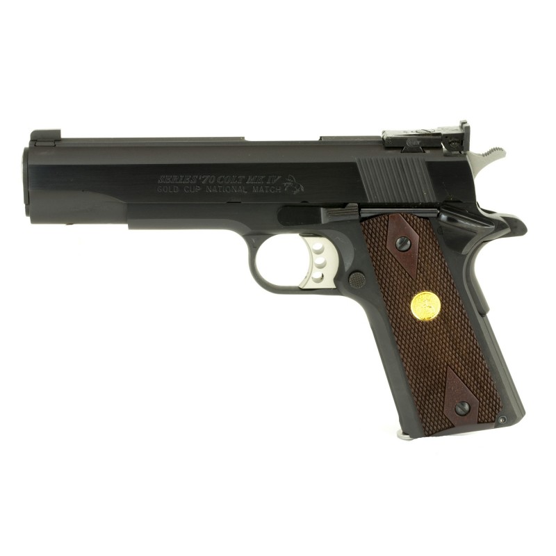 Colt's Manufacturing Gold Cup National Match, Semi-automatic, 9MM, 5" National Match Barrel, Steel Frame, Blue Finish, Adjustab