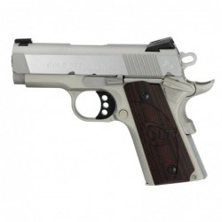 View 2 - Colt's Manufacturing Defender SS, Compact 1911, 45ACP, 3" Barrel, Alloy Frame, Stainless Finish, G10 Grips, 7Rd, White Dot Carr