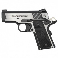 Colt's Manufacturing Combat Elite Defender, Semi-automatic, 1911, 45 ACP, 3" Barrel, Stainless Steel Frame, Two-Tone Finish, G1