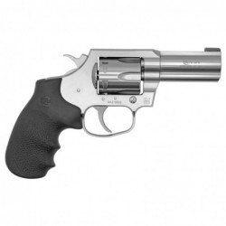 View 2 - Colt's Manufacturing King Cobra Revolver, 357 Magnum, 3" Lug Barrel, Steel Frame, Stainless Finish, Hogue Grips, 6Rd, Brass Bea
