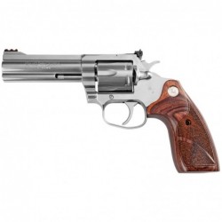 Colt's Manufacturing King Cobra Target Revolver, 357 Magnum, 4.25" Barrel, Steel Frame, Stainless Finish, Altamont Wood Grips,