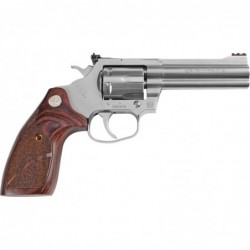 View 2 - Colt's Manufacturing King Cobra Target Revolver, 357 Magnum, 4.25" Barrel, Steel Frame, Stainless Finish, Altamont Wood Grips,