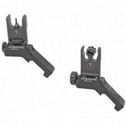 View 1 - Ultradyne USA C2 Folding Front and Rear Offset Sight Combo - Bla