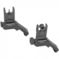 View 2 - Ultradyne USA C2 Folding Front and Rear Offset Sight Combo - Bla