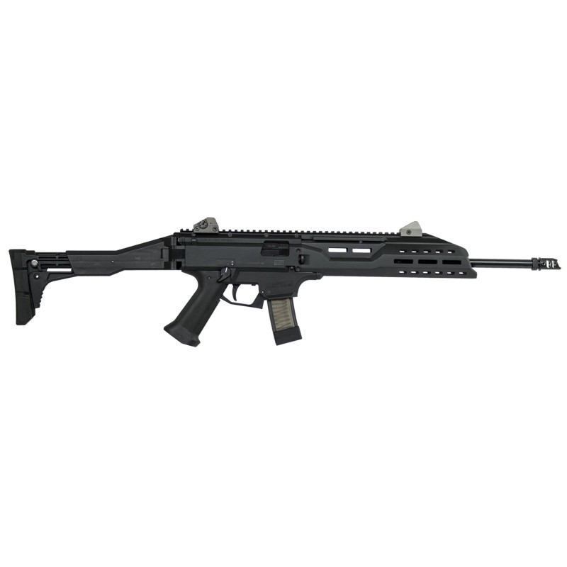 CZ Scorpion EVO 3 S1 Carbine, 9MM, 16.2" Threaded Barrel, 1/2x28 Thread Pitch, Folding Stock, Adjustable Sights, 20 Rounds 0850