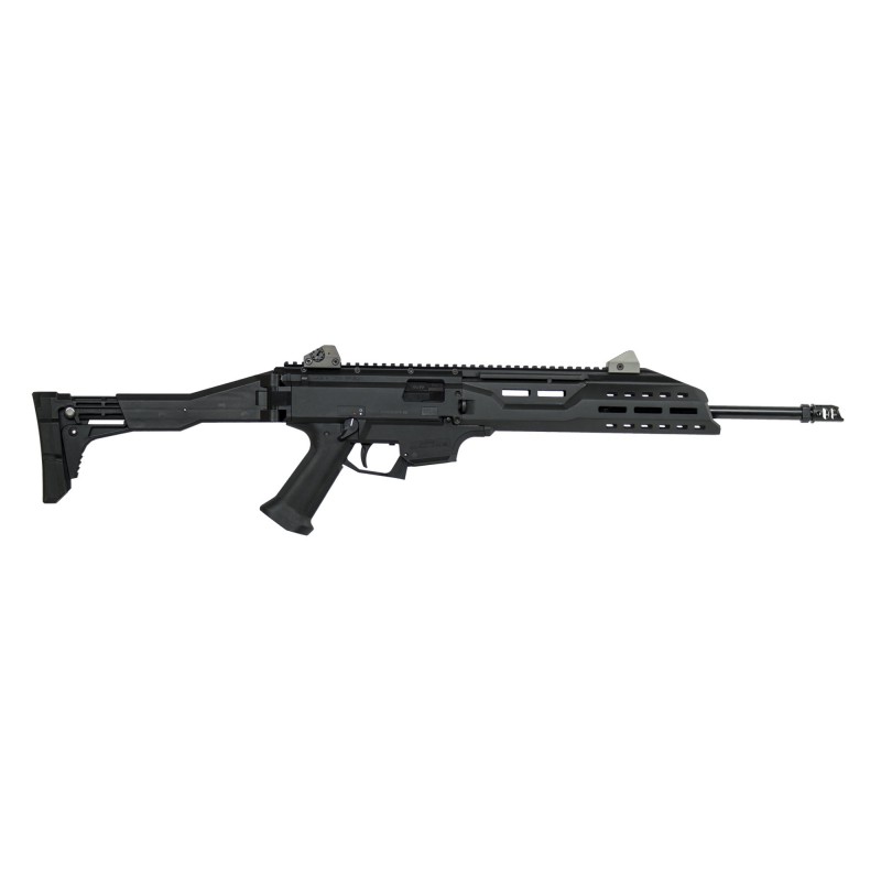 CZ Scorpion EVO 3 S1 Carbine, 9MM, 16.2" Threaded Barrel, 1/2x28 Threa6 Pitch, Muzzle Brake, Folding Stock, Adjustable Sights,