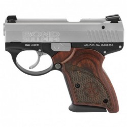 Modal View 1 - Bond Arms Bullpup Semi-automatic Double Action Only Sub-Compact 9MM 3.35" Silver Rosewood 7Rd 18.5oz BULLPUP9 Aluminum