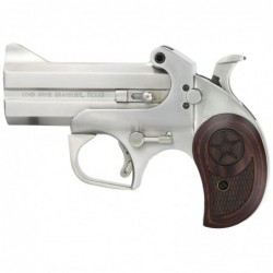 Bond Arms C2K Def Derringer 410 Gauge 2.75" 45 Long Colt 3.5" Silver Rosewood 2Rd With Trigger Guard Ambidextrous 21oz C2K45410