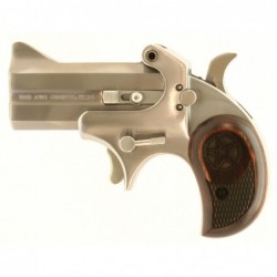 Bond Arms Cowboy Defender Derringer 410 Gauge 2.5" 45 Long Colt 3" Silver Rosewood 2Rd Without Trigger Guard Ambidextrous 21oz