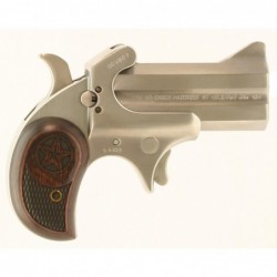 View 2 - Bond Arms Cowboy Defender Derringer 410 Gauge 2.5" 45 Long Colt 3" Silver Rosewood 2Rd Without Trigger Guard Ambidextrous 21oz