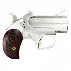 View 2 - Bond Arms Texas Defender Derringer 357 Magnum 3" Silver Rosewood 2Rd With Trigger Guard Ambidextrous 21oz TD357MAG Stainless St