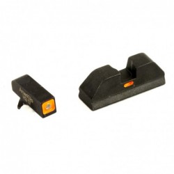 View 2 - AmeriGlo CAP - Combative Application Pistol Sight, Fits Glock 20,21,29,30,31,32,36, Green/Orange, Green Tritium Front Sight Wit