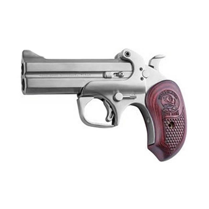 Bond Arms Snake Slayer IV Derringer 410 Gauge 3" 45 Long Colt 4.25" Silver Rosewood 2Rd With Trigger Guard BASS4 Stainless Stee