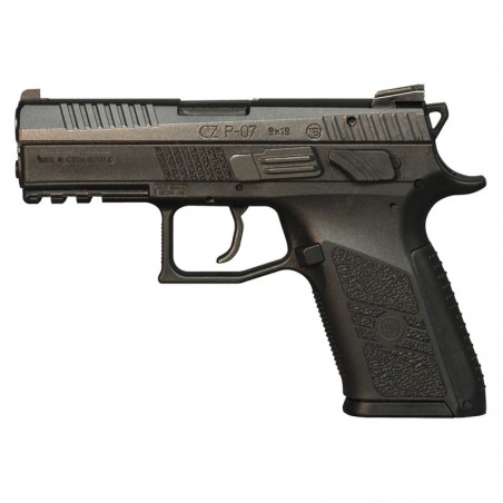 CZ P-07, DA/SA, Full Size, 9MM, 3.75" Barrel, Polymer Frame, Black Finish, Fixed Sights, 10 Rounds 01086