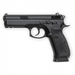 View 1 - CZ 75 SP-01, Semi-Automatic, DA/SA, Full Size, 9MM, 4.6" Cold Hammer Forged Barrel, Steel Frame, Black Finish, Rubber Grips, Fi
