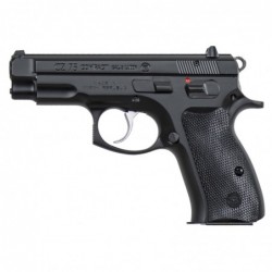 View 1 - CZ 75 Compact, Semi-Automatic, DA/SA, Compact, 9MM, 3.7" Cold Hammer Forged Barrel, Steel Frame, Black Finish, Plastic Grips, F