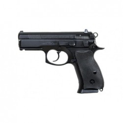 View 2 - CZ 75 P-01, Semi-Automatic, DA/SA, Compact, 9MM, 3.7" Cold Hammer Forged Barrel, Alloy Frame, Black Finish, Rubber Grips, Fixed