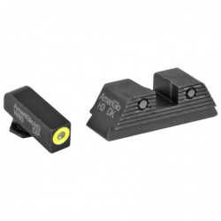 View 2 - AmeriGlo Trooper, Sight, Fits Glock MOS, 17,19,22,23,24,26,27,33,34,35,37,38,39 Gen 1-4, Green Tritium LumiLime Outline Front,