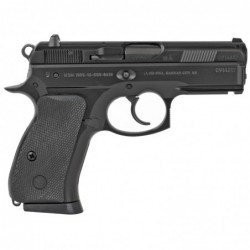 View 2 - CZ 75 P-01, Semi-Automatic, DA/SA, Compact, 9MM, 3.75" Cold Hammer Forged Barrel, Alloy Frame, Black Finish, Rubber Grips, Fixe