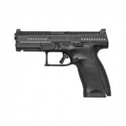 CZ P-10C, 9MM, 4" Barrel, Polymer Frame And Grips, Trigger Safety, Compact, Optics Ready, Orange Front Night Sight, Black Rear