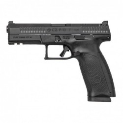 View 1 - CZ P-10F, 9MM, 4.5" Barrel, Polymer Frame And Grips, Trigger Safety, Full Size, Orange Front Night Sight, Black Rear Sight, 19R