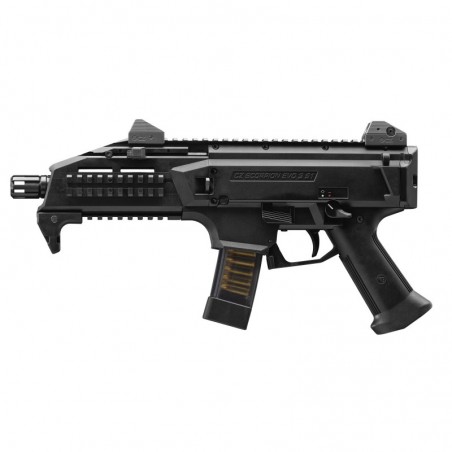 CZ Scorpion EVO 3 S1, Semi-Automatic, 9MM, 7.7" Threaded Barrel, 1/2X28 Thread Pitch, Polymer Frame, Black Finish, 20 Rounds 91