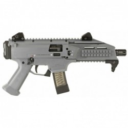 View 2 - CZ Scorpion EVO 3 S1, Semi-automatic, 9MM, 7.7"Threaded Barrel, Polymer Frame, Battleship Grey Finish, 20Rd 91356