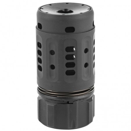 Dead Air Armament Pyro Enhanced Muzzle Brake, Fits Dead Air Key Brake or Flash Hider, Black Finish DA202