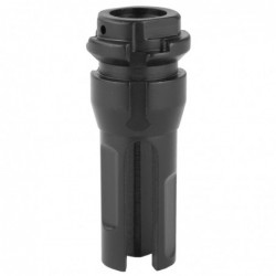 View 2 - Dead Air Armament Key Mount Flash Hider, M14x1LH, Black Finish DA303