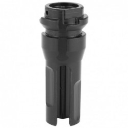 View 2 - Dead Air Armament Key Mount Flash Hider, M15x1, Black Finish DA304