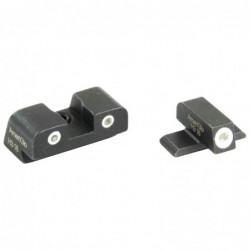 View 1 - AmeriGlo Classic Series 3 Dot Sights for Springfield XD, Green with White Outline, Front and Rear Sights XD-191