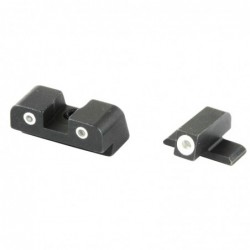 View 2 - AmeriGlo Classic Series 3 Dot Sights for Springfield XD, Green with White Outline, Front and Rear Sights XD-191