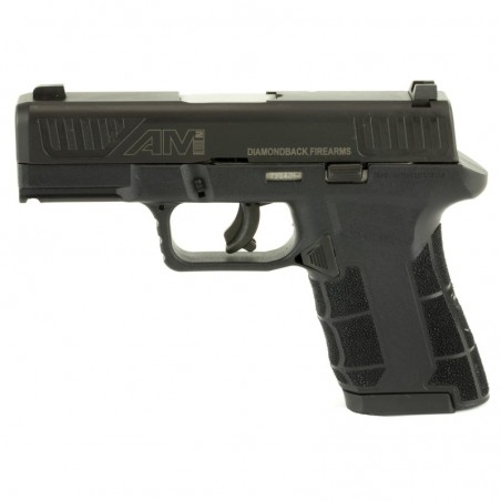 Diamondback AM2, Semi-automatic Pistol, Striker Fired, 9MM, 3.5" Barrel, Polymer Frame, Black Finish, 12Rd & 17Rd, 2 Magazines